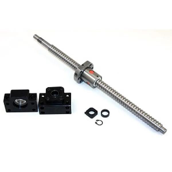1' Feet Travel Stroke 12mm Anti-Backlash Ballscrew set - Nut & Bearing Supports