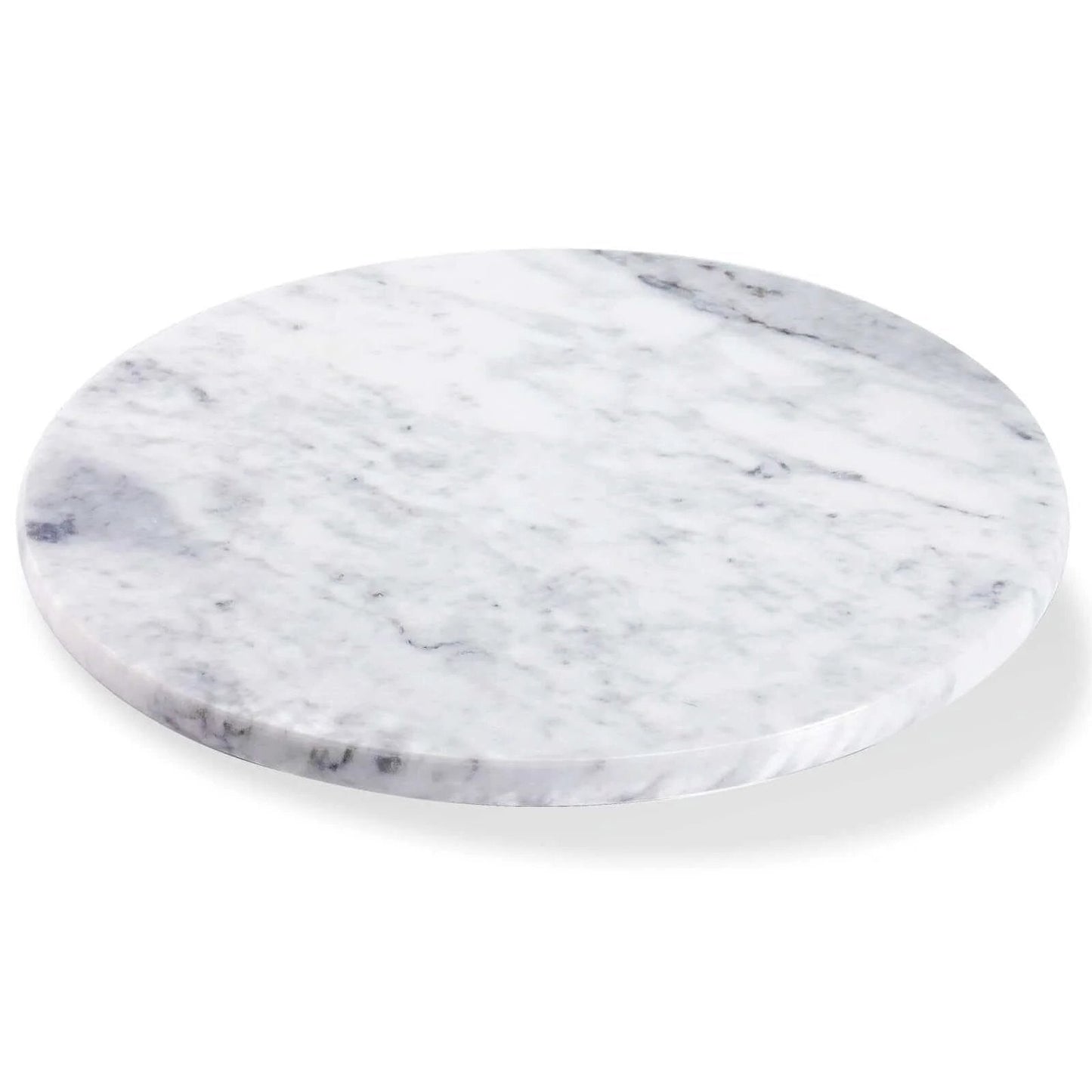 12 inch marble lazy susan turntable made from natural marble, rotating tray designed for kitchen and tabletop use
