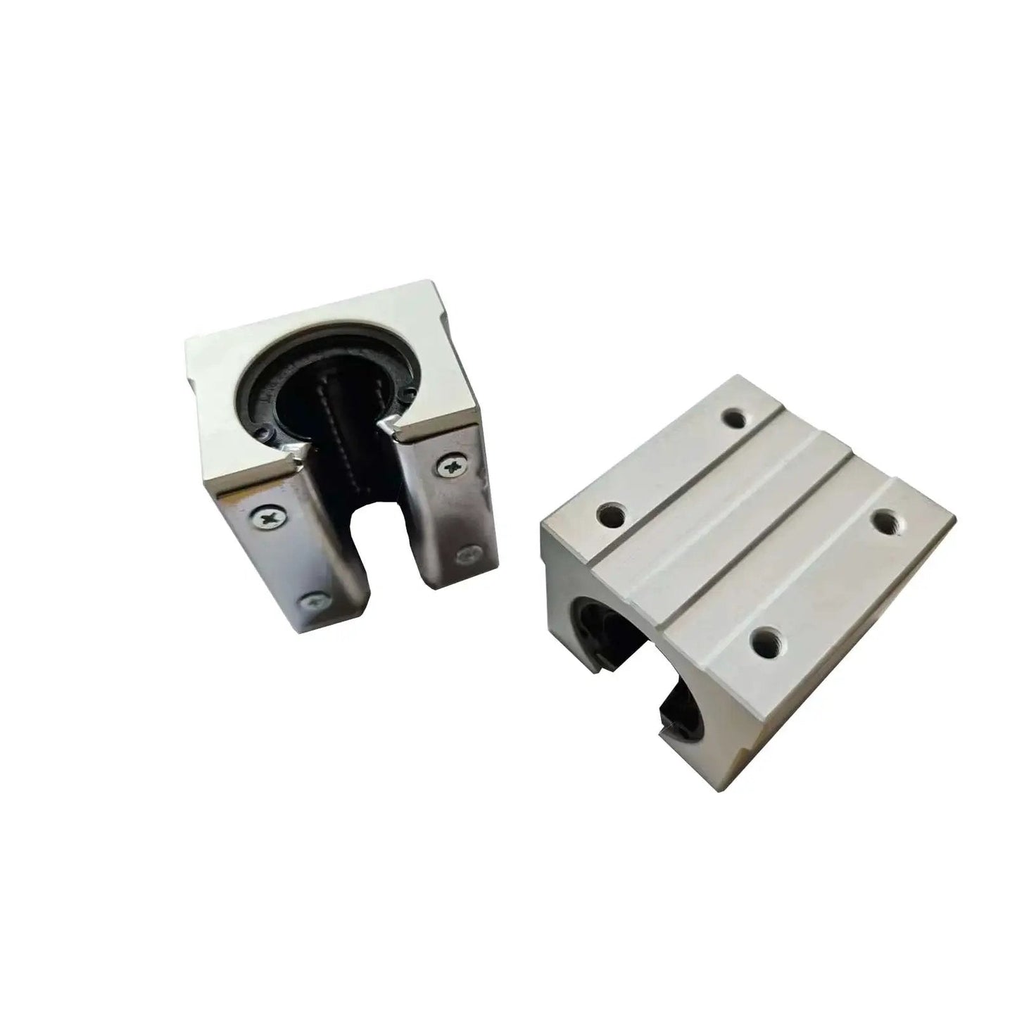 Two Pack 12mm SBR12UU Linear Bearing Pillow Blocks Open Type For CNC Routers And DIY Mills Aluminum Alloy Block