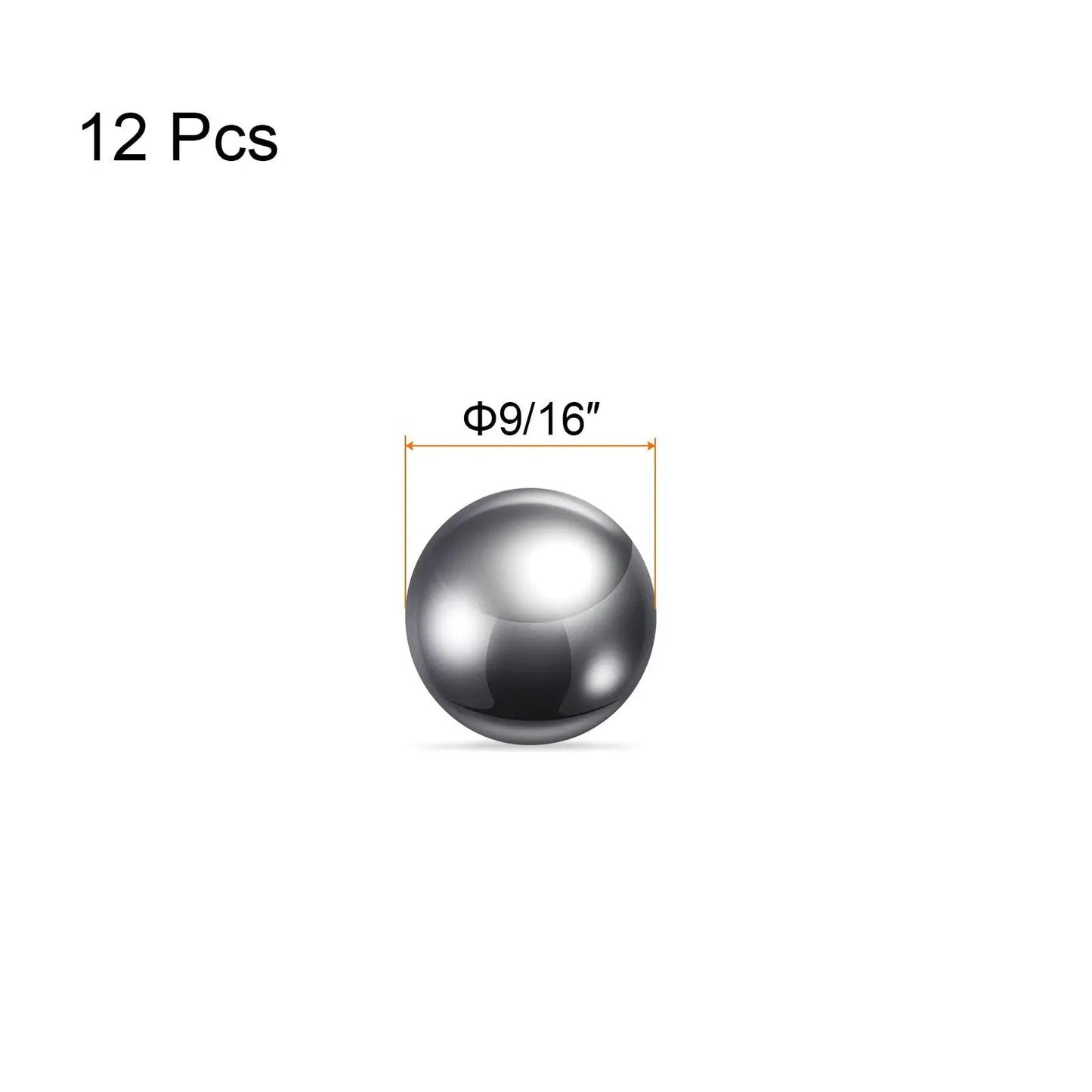 Top Notch 12 Pcs Precision Balls Nine Sixteenth Inch Diameter G10 Chrome Steel Bearing Balls for industrial use shown