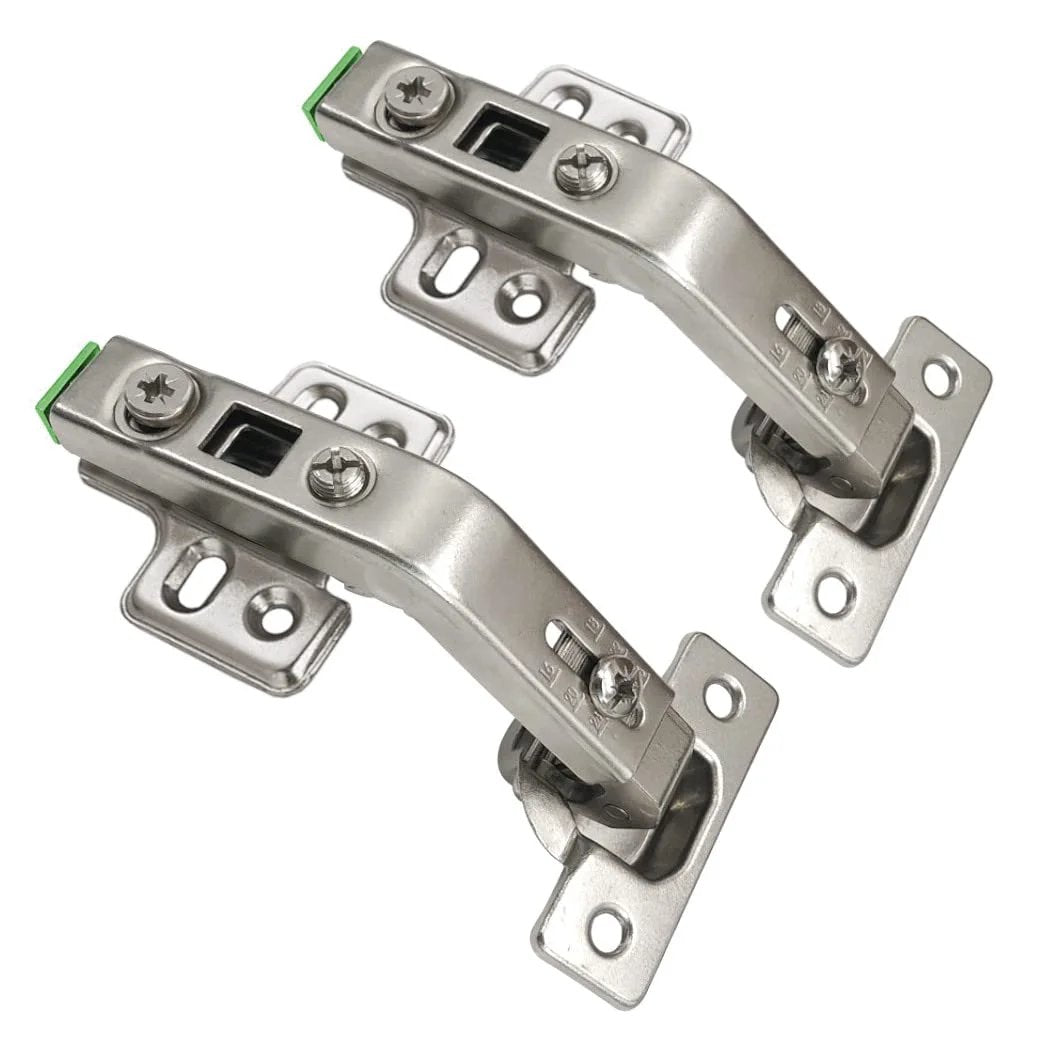 2 Pack Concealed European Style Lazy Susan Cabinet Hinges For Outer Corner Doors With Full Overlay 3D Adjustable Clip On Hinge 135 Degree Swing For Frameless Corner Cabinets Ideal For Frameless Cabinets And Corner Kitchens For Access To Stored Items