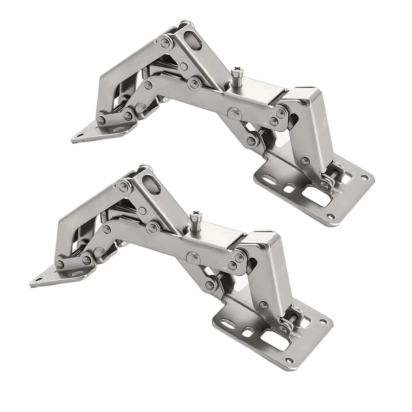 2 PCS 175 Degree Hinges Soft Close Hinge Hydraulic Frameless Cabinet Doors Hinges Adjustable Mounting Hinges for Cabinet, Cupboards, Wardrobe