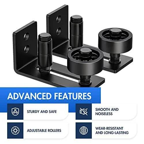 2-Pack Sliding Door Bottom Hardware Guide Rollers