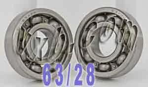 2-Pack Bearings 63/28 28x68x18 Open