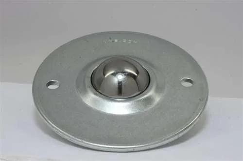 2 Holes Flange Ball Transfer Unit 1"inch Bore Mounted Surface Bearing