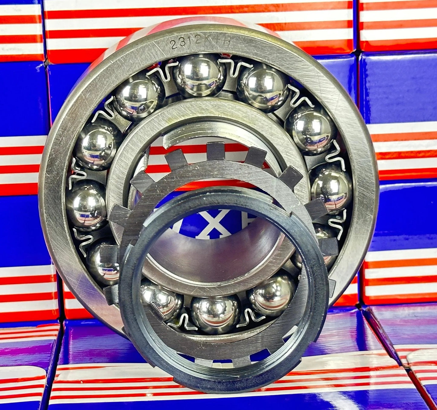 2312K+H Self Aligning Ball Bearing - Adapter Sleeve 55x130x46mm