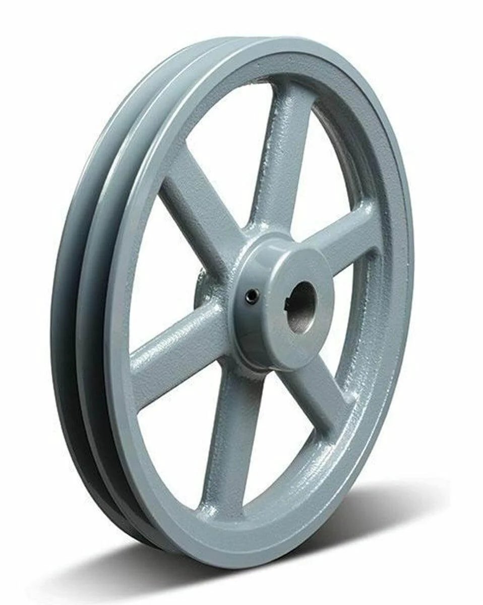 2AK124 1-1/4" OD 12.30", Bore 1-1/4" Sheave Pulley Gear Cast Iron for 2-Groove