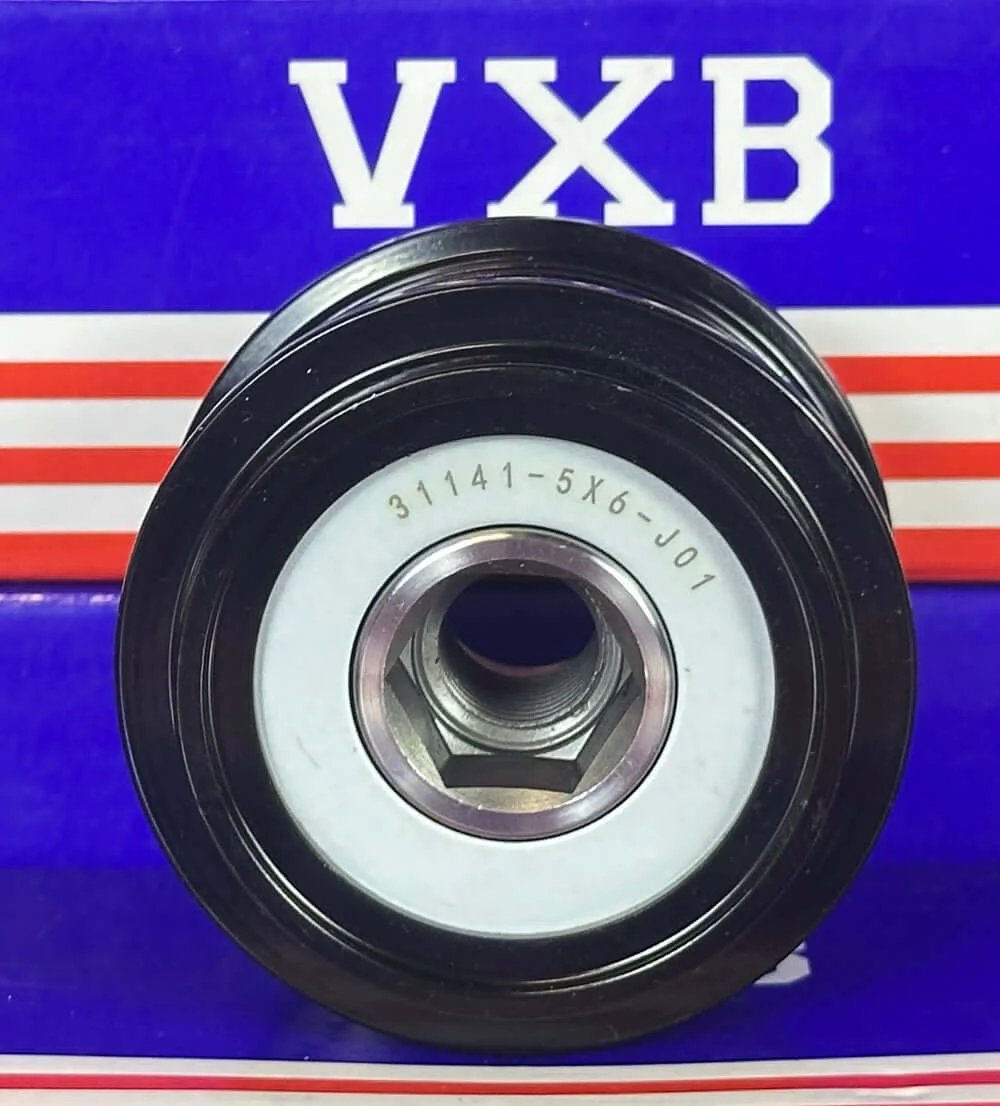 Front view of 31141-5X6-J01 Alternator Pulley Bearing, designed for 2015-2020 Acura TLX and 2016-2023 Honda Civic.