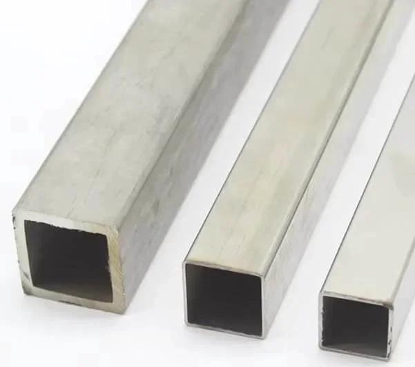Alloy 304 Stainless Steel Square Tube 4 Inch By 4 Inch By 0.120 Inch Wall Thickness By 24 Inch Length Mill Finish