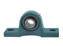 Front view of 70mm set screw pillow block ring single piece for shaft support, heavy-duty adapter compatible with sealed ball bearing.