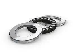 Beefy Dual Bore Thrust Roller Bearing Consolidated 35mm And 37mm Bores, 52mm Outer Diameter, showing roller assembly and raceways