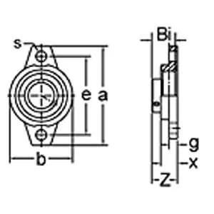 35mm Miniature Flanged Block Stainless Steel Mounted Bearing