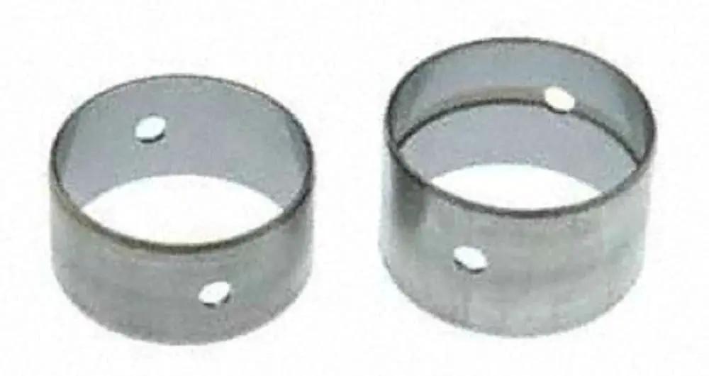 Pair of bimetal bearings for SH 1977S Engine Auxiliary Shaft Bearing Set With Tight Tolerances showing round metal design.