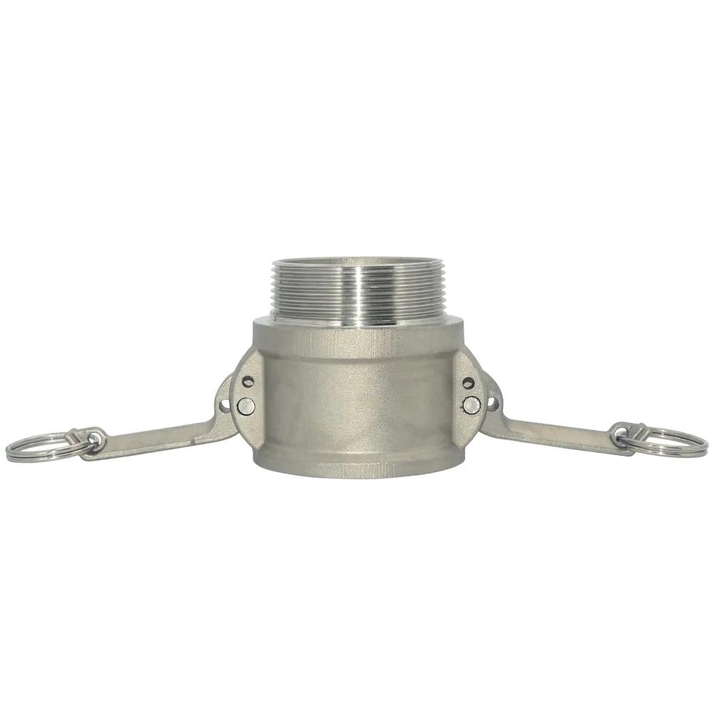 2 Inch Type B Camlock Trash Pump Adapter Female Camlock To Male Pipe Threads Stainless Steel 316 Heavy Duty Connector