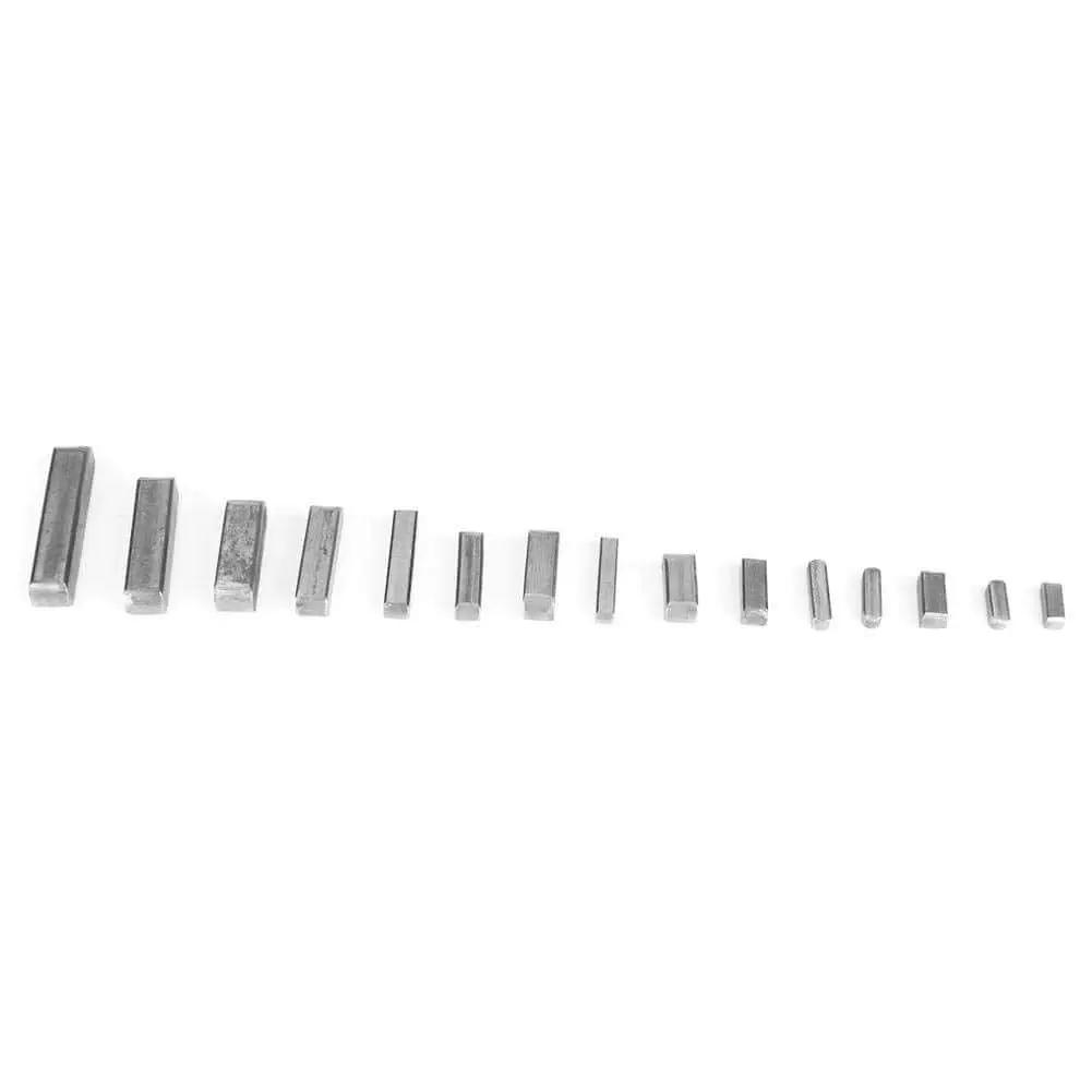 Woodruff Key Set 140 Piece Pro Grade Stainless Steel Keyway Assortment For Shaft Fastening 12mm 16mm 20mm 25mm Parallel Drive Keys