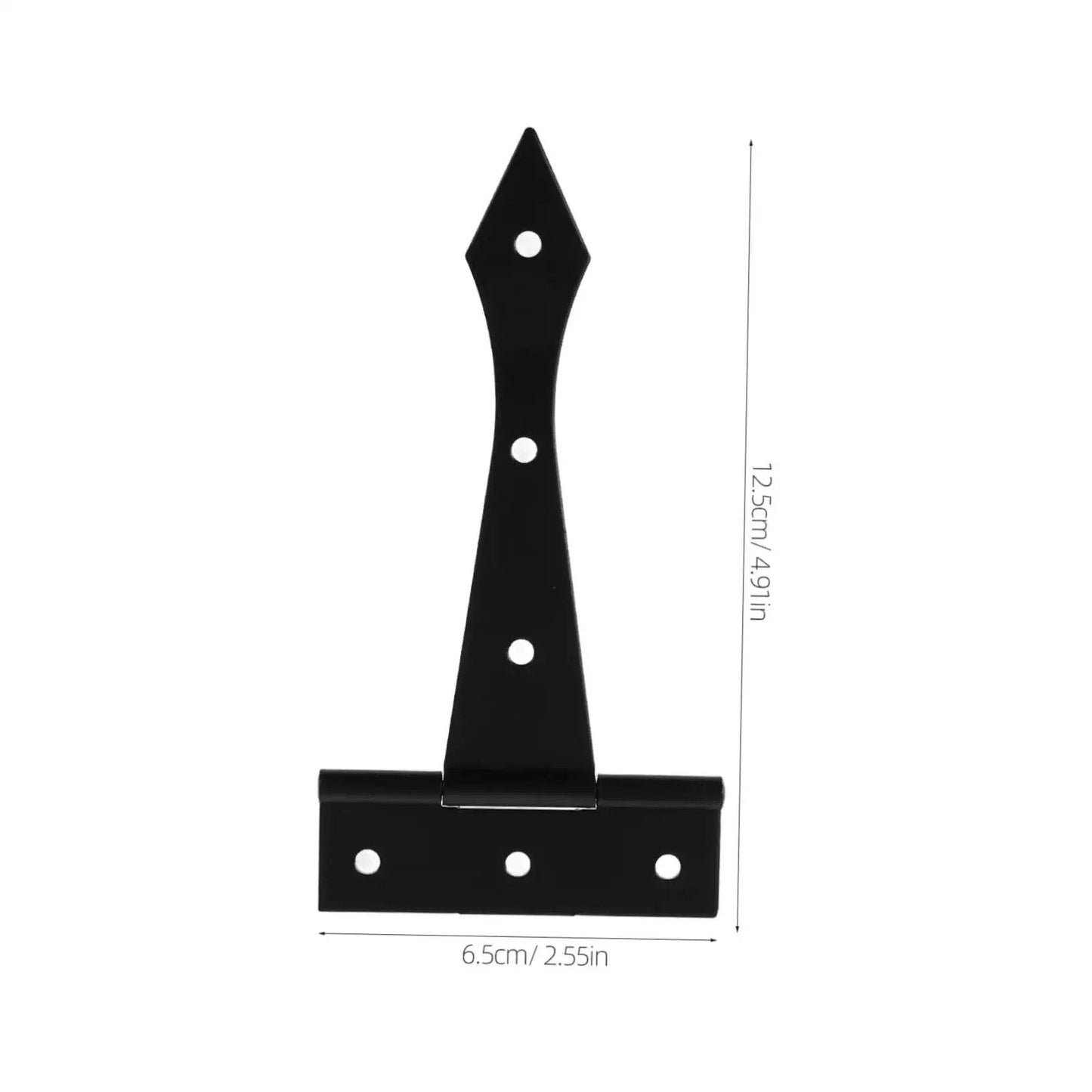 8 Piece Heavy Duty Iron Cabinet Hinges for Doors Tee Hinges for Kitchen Cabinets Cupboards and Outdoor Structures smooth finish