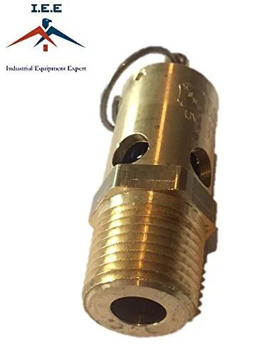 Air Compressor Safety Relief Valve Half Inch NPT Thread 150 PSI Tank Pop Off USA Made Industrial Grade High Flow Pressure Release
