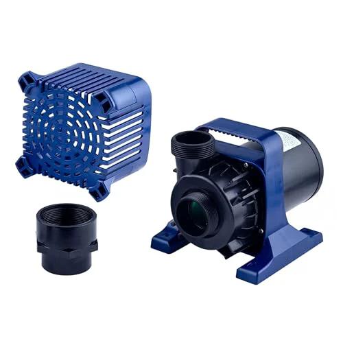Powerful 10300 GPH Submersible Water Pump for Ponds, Fountains, and Waterfalls With 40 Ft Lift, 33 Ft Cord, Adapters Included