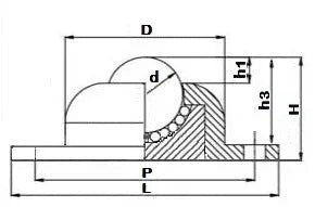 440 lbs Heavy Duty Stainless Steel Ball Transfer Unit