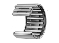 Shell Needle Roller Bearing 5 Sixteenth Inch Inside Diameter 9 Sixteenth Inch Outside Diameter 0.438 Inch Width Caged Chromium Molybdenum Steel Open Design BHA57ZOH, side view