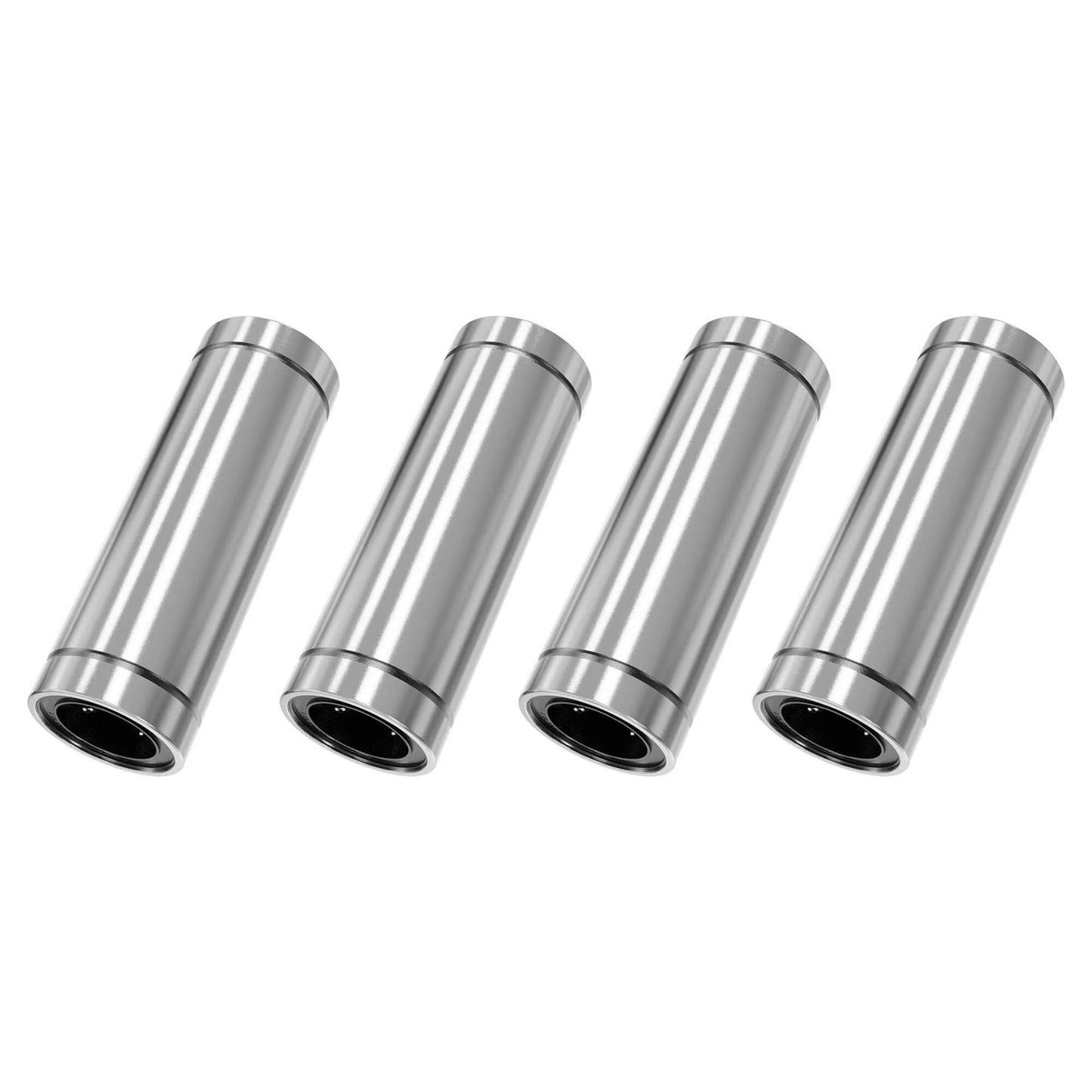 4PCS LM8LUU Linear Ball Bearings, 8mm Bore Dia, 15mm OD, 45mm Length with Double Side Rubber Seal Linear Rail for CNC,3D Printer for CNC axis motion, anti-backlash setup, and smoother linear travel under load, 4-pack replacement made for clean