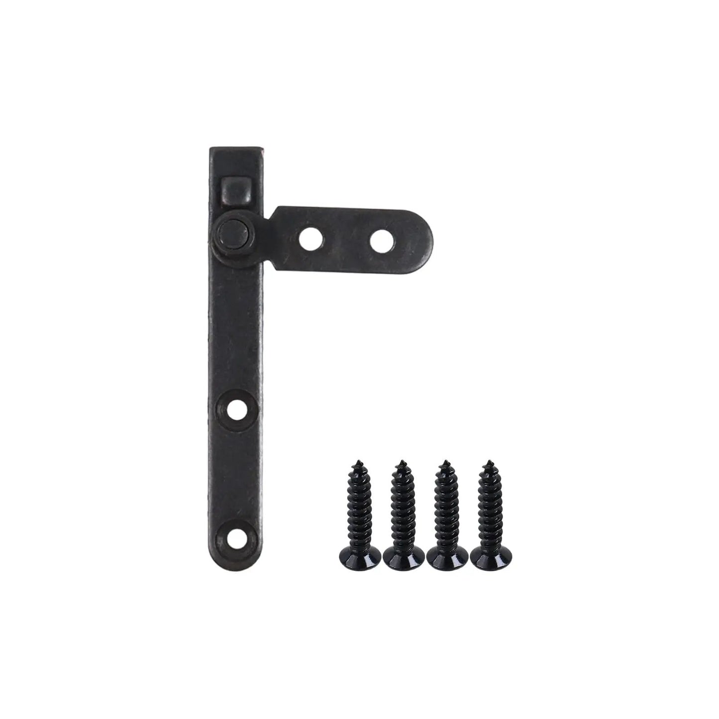 Black brass inset pivot cabinet hinge with screws for concealed doors and bookcases 180 degree rotation hidden secret door hinge