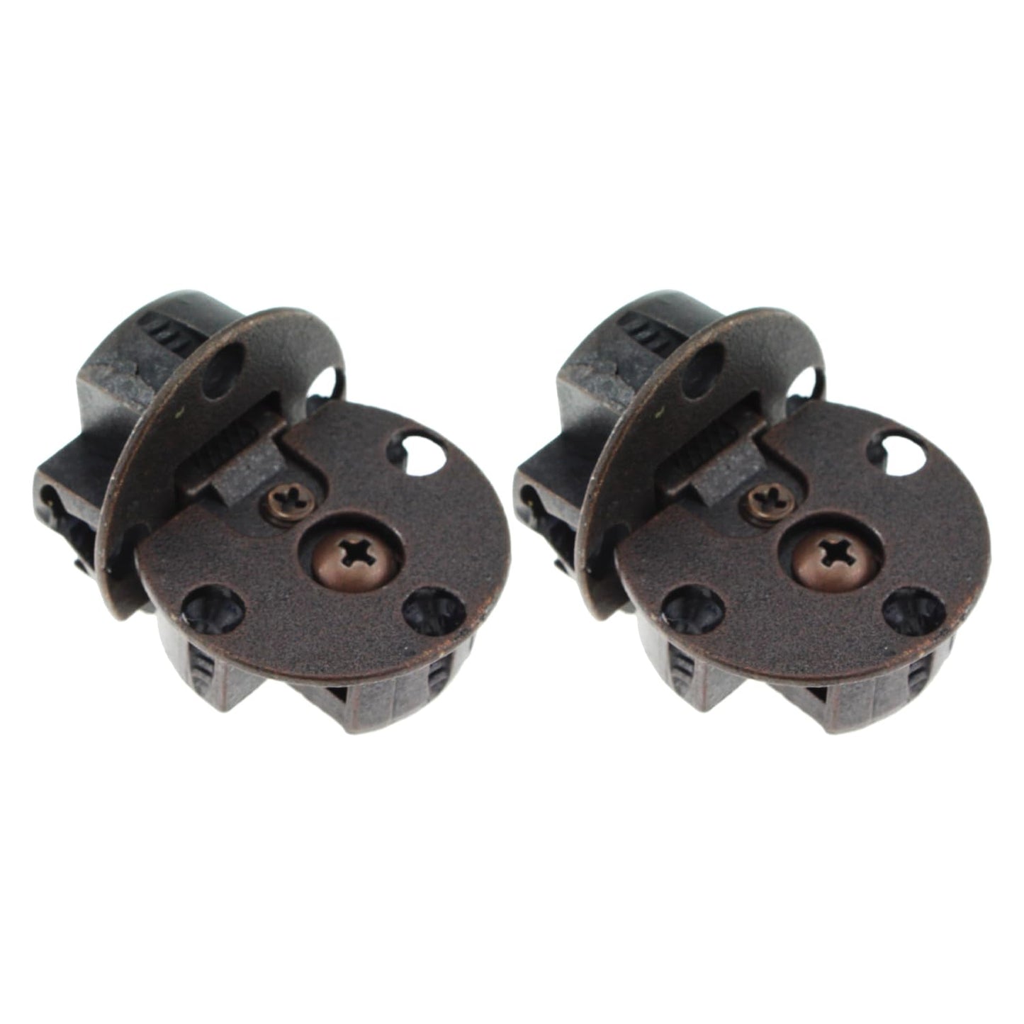 2 Pack Adjustable Flip Top Concealed Hinge For Cabinets And Wardrobes In Red Antique Brass Finish Nickel Plated Zinc Alloy Durable Fitting With No Fuss Install And Adjustable Screws By SQXBK