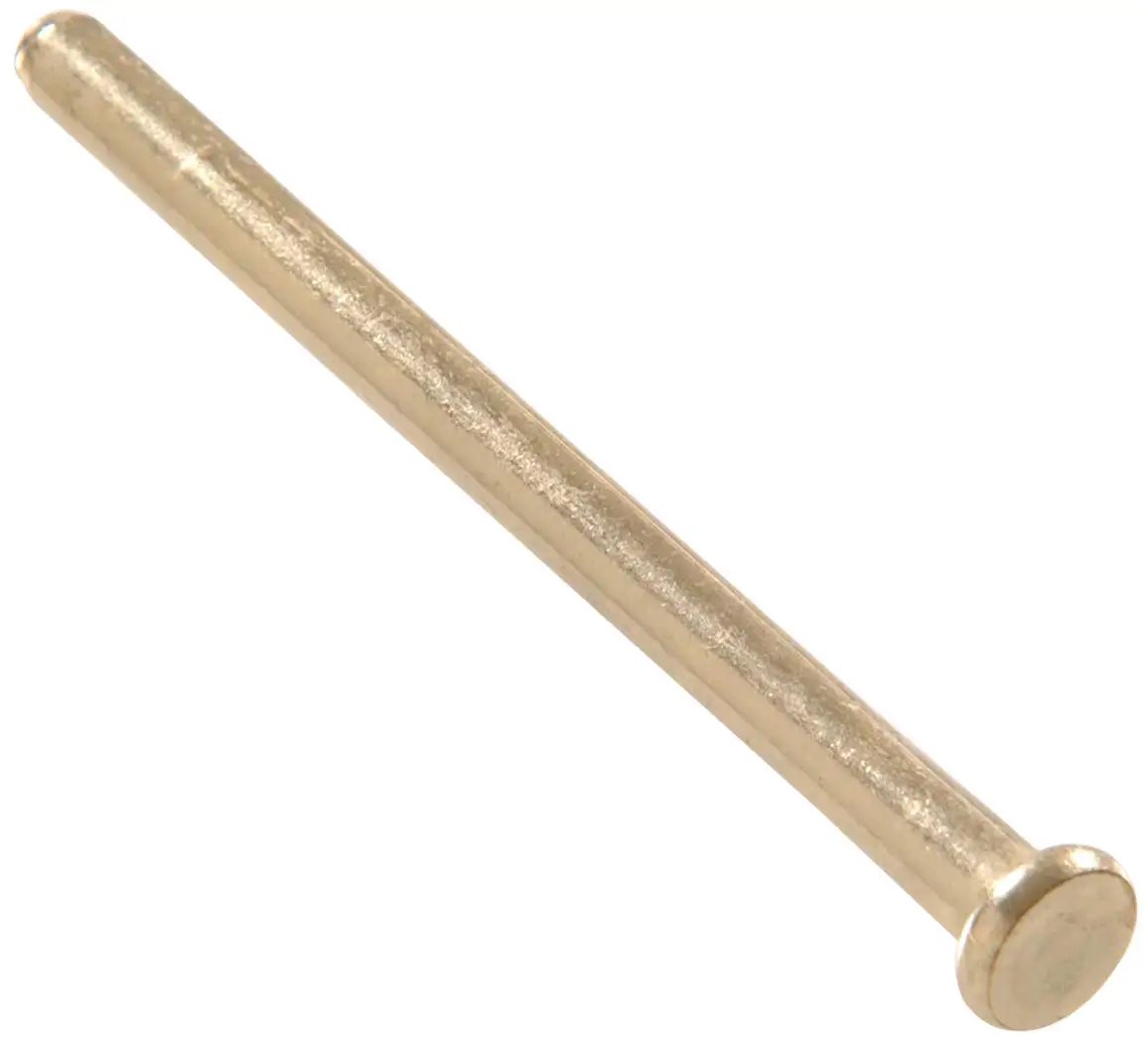 Sturdy 3-1/2 Inch Residential Door Hinge Pins With Sleek Satin Brass Finish For Easy Install And Removal Perfect For Diy Home Repairs And Upgrades In A Handy 2-Pack Option From The Hillman Group Boost Your Door Hardware Game With These Reliable Essentials.