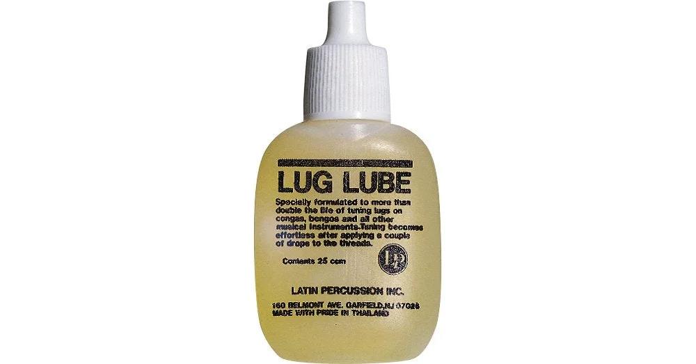 Lug Lube bottle for drums, congas, bongos, djembes, keeps lugs moving smoothly and quietly, easy glide lubricant LP238.