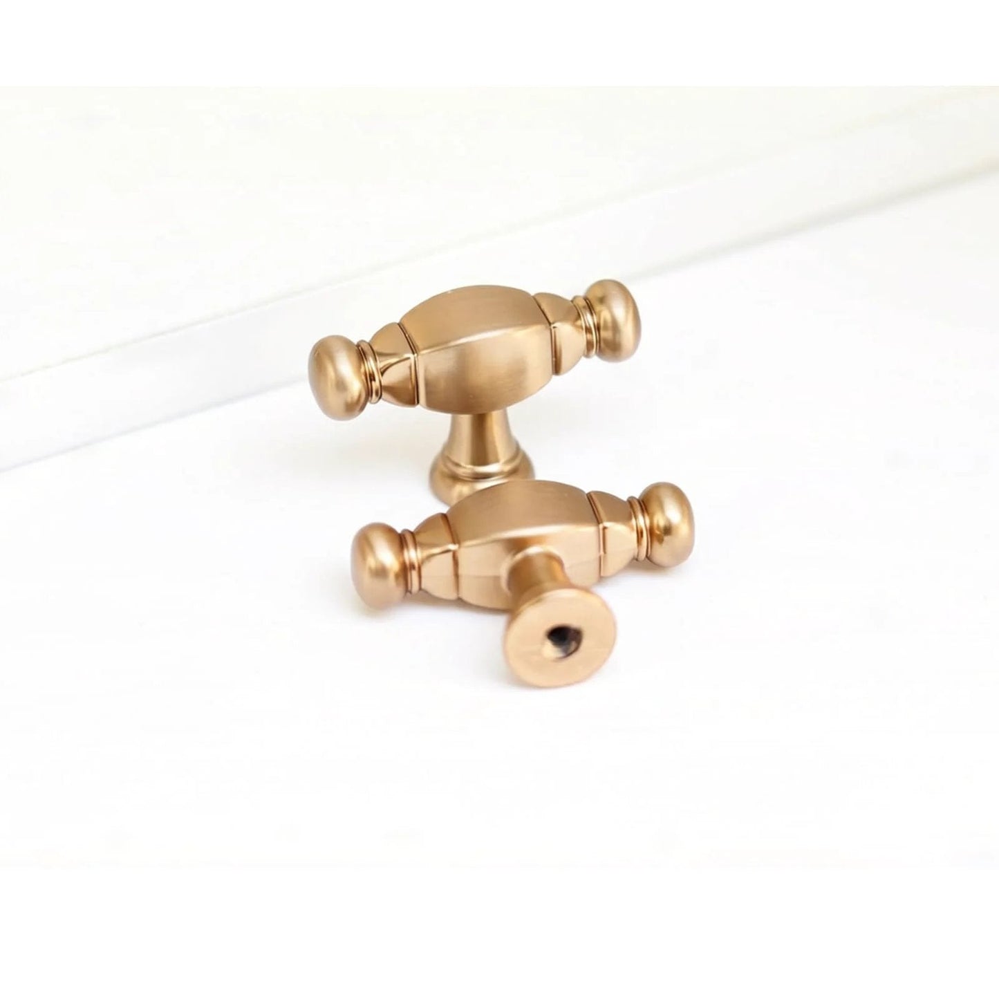 10 Pack Champagne Bronze Bar Cabinet Knobs Zinc Alloy Furniture Drawer Pulls Modern Cabinet Hardware For Kitchen Bathroom Cupboard Single Hole Closet Dresser Knobs Includes 10 Screws M4x22mm For Easy Installation