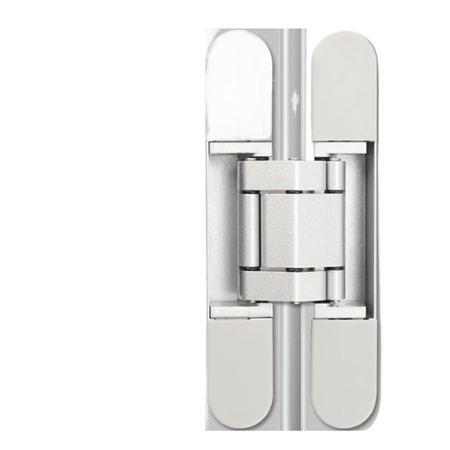 2 Pack Invisible Door Hinges For Outward Opening Doors With Hidden Three Dimensional Adjustable Cross Hinge 180 Degree Swing Wood Door Hardware Silver 177 28