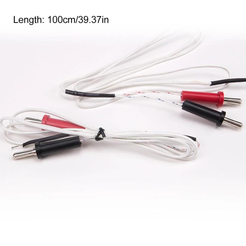 K Type Thermocouple Probes With Mini Connector 2 Pack For Multimeters And Temperature Meters -50C To 350C Range Waterproof Insulated Fiberglass Probes High Accuracy Temp Sensing By ZORZA