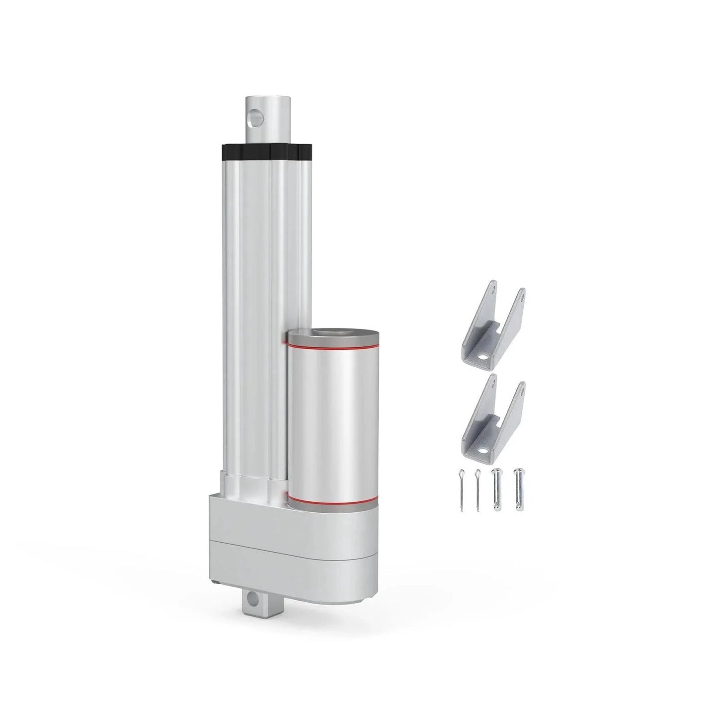 12V Beefy Heavy Duty Linear Actuator With 8 Inch Stroke 200mm, 320mm Retracted, 520mm Extended, 220lbs Capacity, 0.47 Inches Per Second Travel Speed, Electric Actuator With Mounting Bracket, 1000N High Load