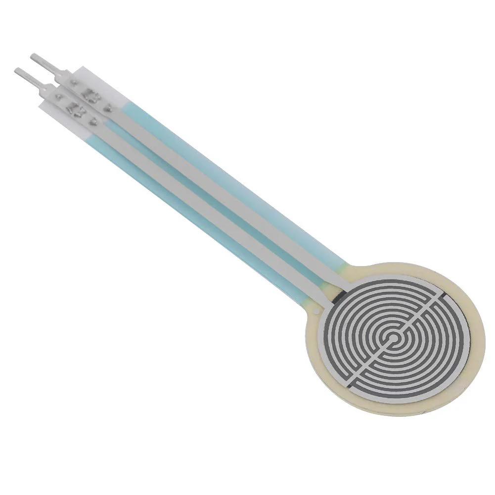 0-10kg Force Sensing Resistor FSR Thin Film Pressure Sensor, 1.27 cm Diameter Disk, Single Zone Force Transducer For DIY Electronics, Robotics, Dope Haptics, Wearables, Touch Pad Projects And Prototyping