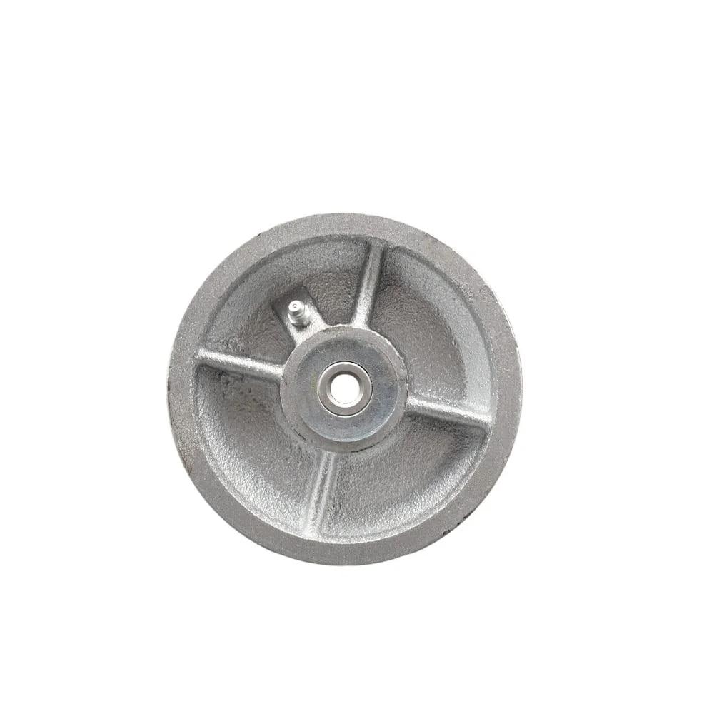 5 Inch Semi Steel Cast Iron V Groove Wheel With Roller Bearing 1100 Lb Capacity Wheel Only For Carts Rails Sliding Doors And Industrial Track Systems Replacement Wheel Heavy Duty Built To Last Ready To Roll