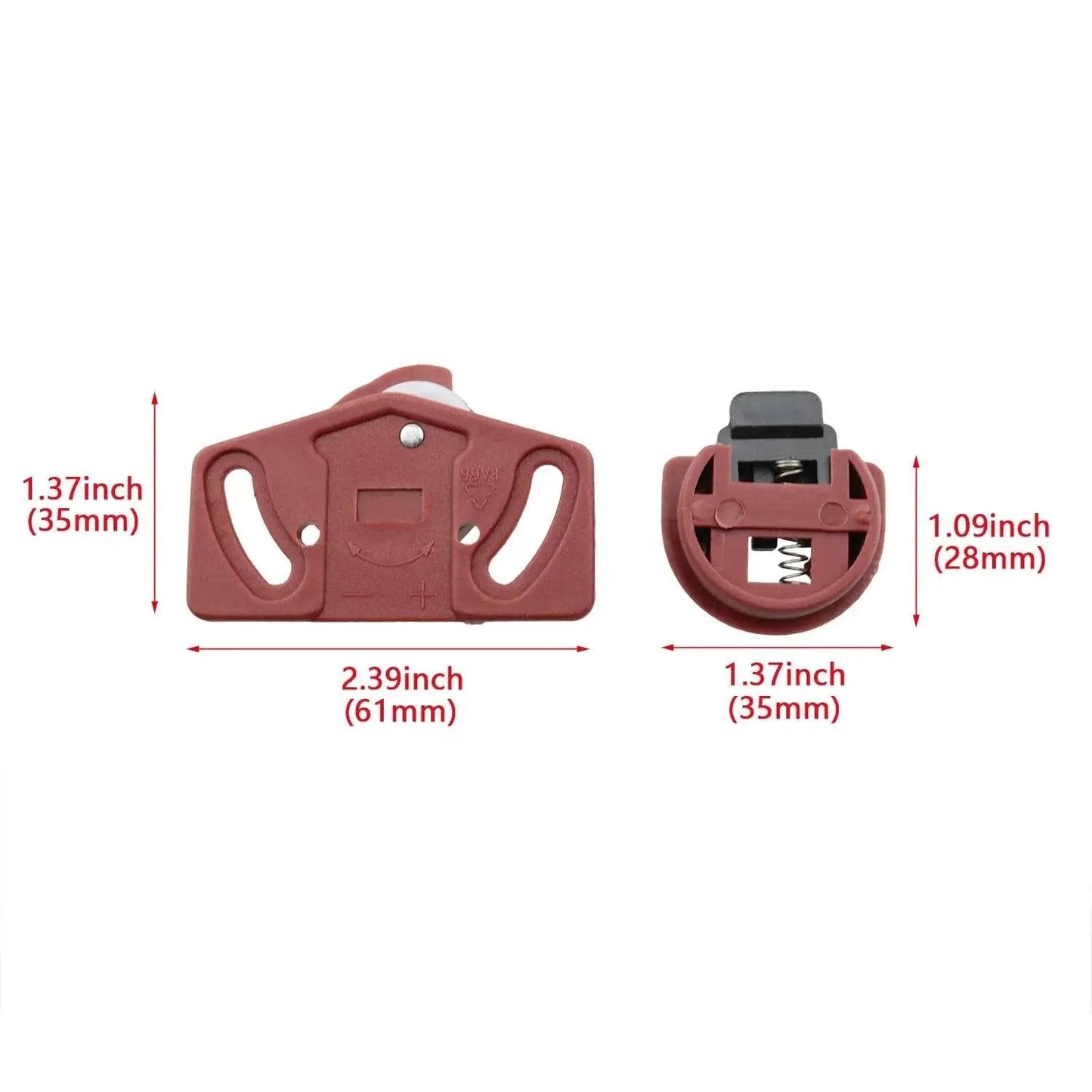 Four Pair Wardrobe Sliding Door Roller Kit With Pulleys And Circuit Board Hardware Brown, shown with dimensions for scale.