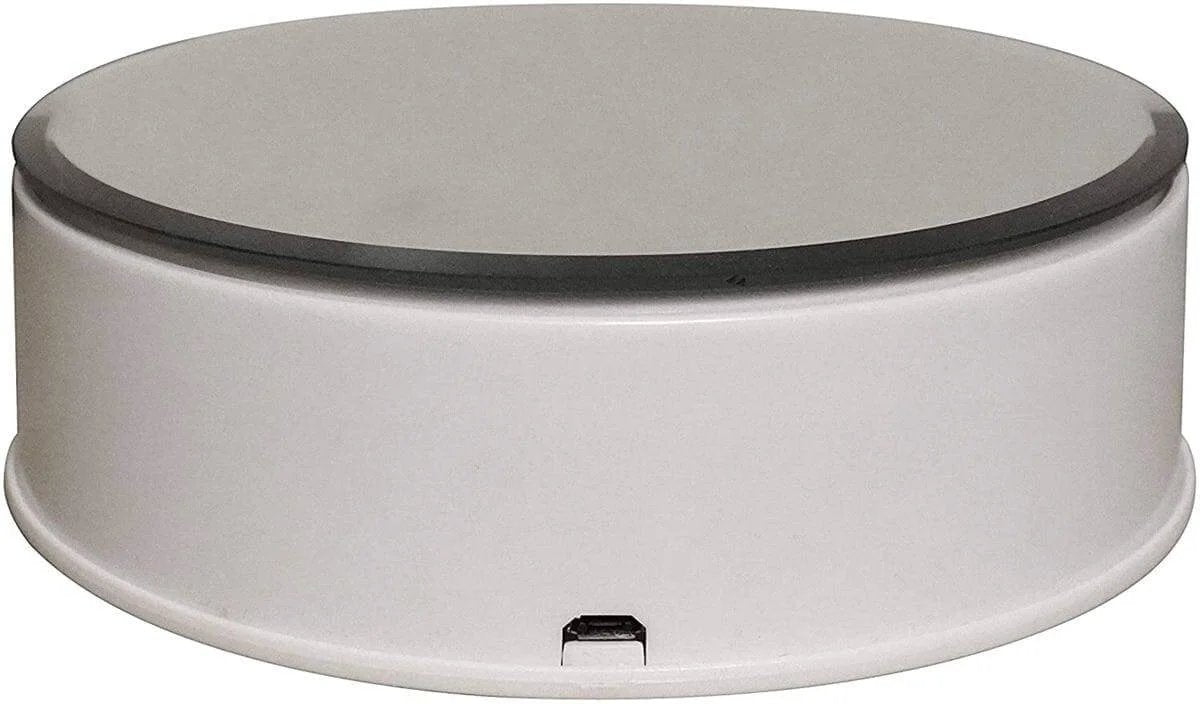 5.5" Electric Turntable Mirror Surface Motorized Rotating Display Stand