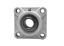 Front view of 1-3/4 in Set-Screw Flange Ball Bearing Single Unit, Kanigen plated wide inner ring, 4-bolt FPL209 housing