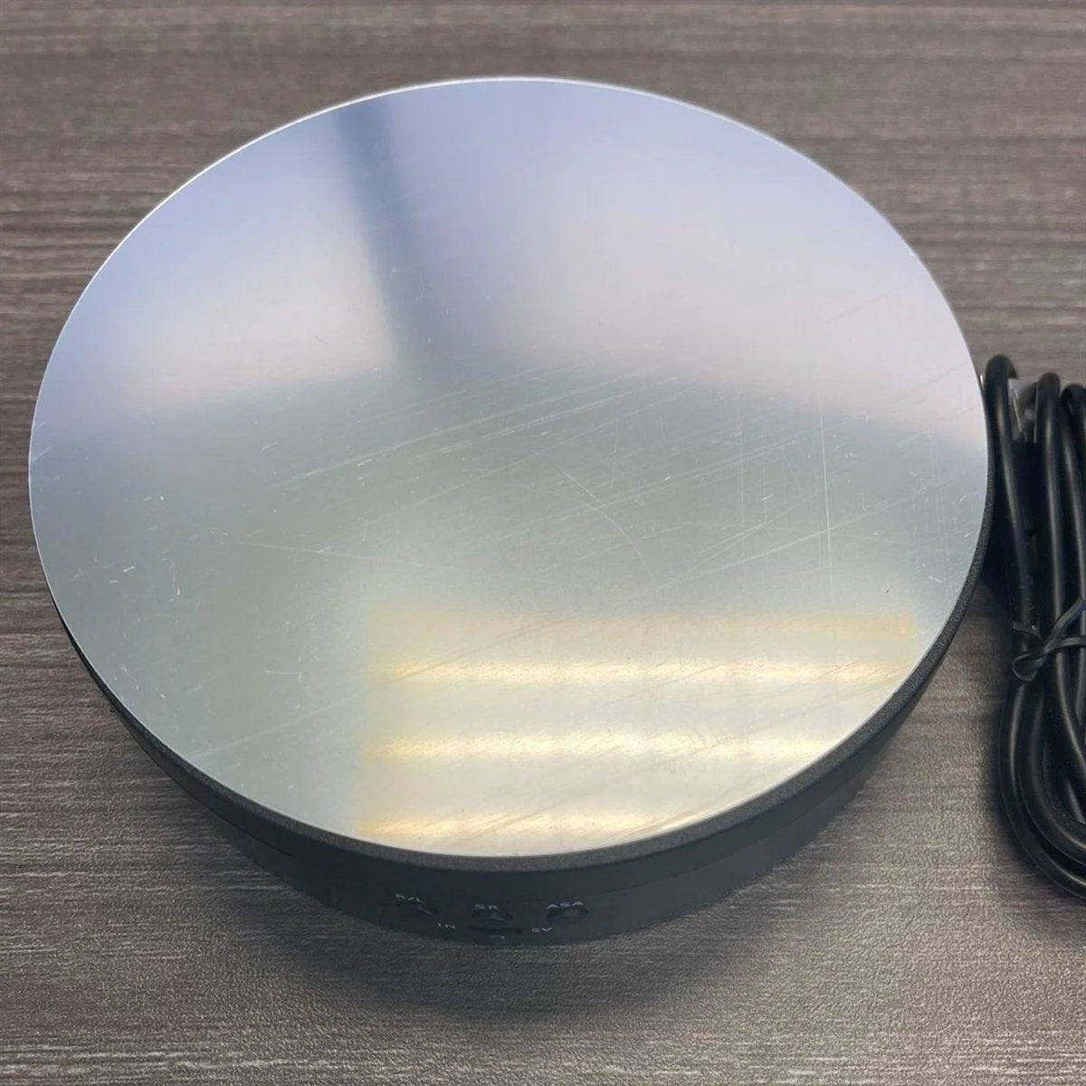 6" Electric Rotating Display Stand - Mirror Turntable USB/Battery