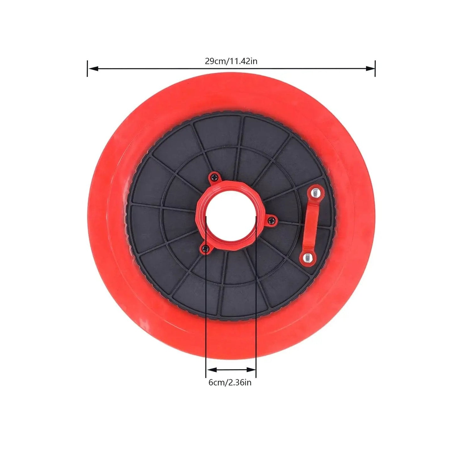 600cc Universal Car Grease Oil Suction Plate With Leakproof Silicone Cup, top view showing dimensions, auto repair tool