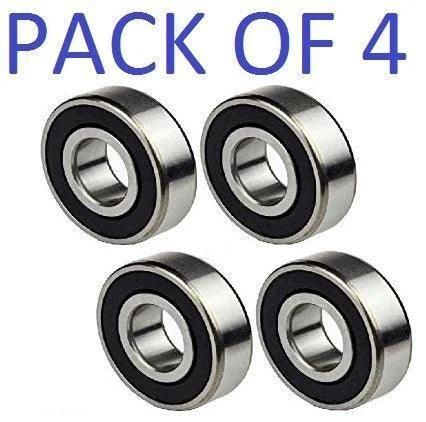 4-Pack 6014-2RS Bearings 70x110x20mm Ball Bearings - Sealed