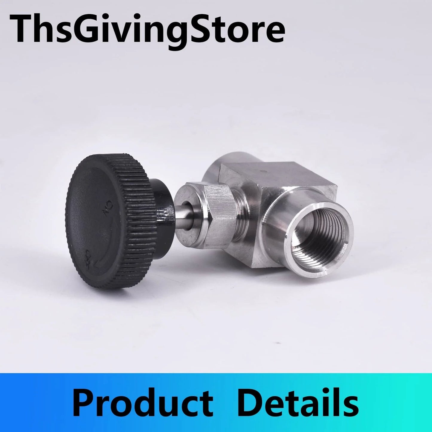 Stainless Steel 304 G Female Needle Valve With Flow Control For Water Gas Oil 1/8 1/4 3/8 1/2 Inch Thread Options