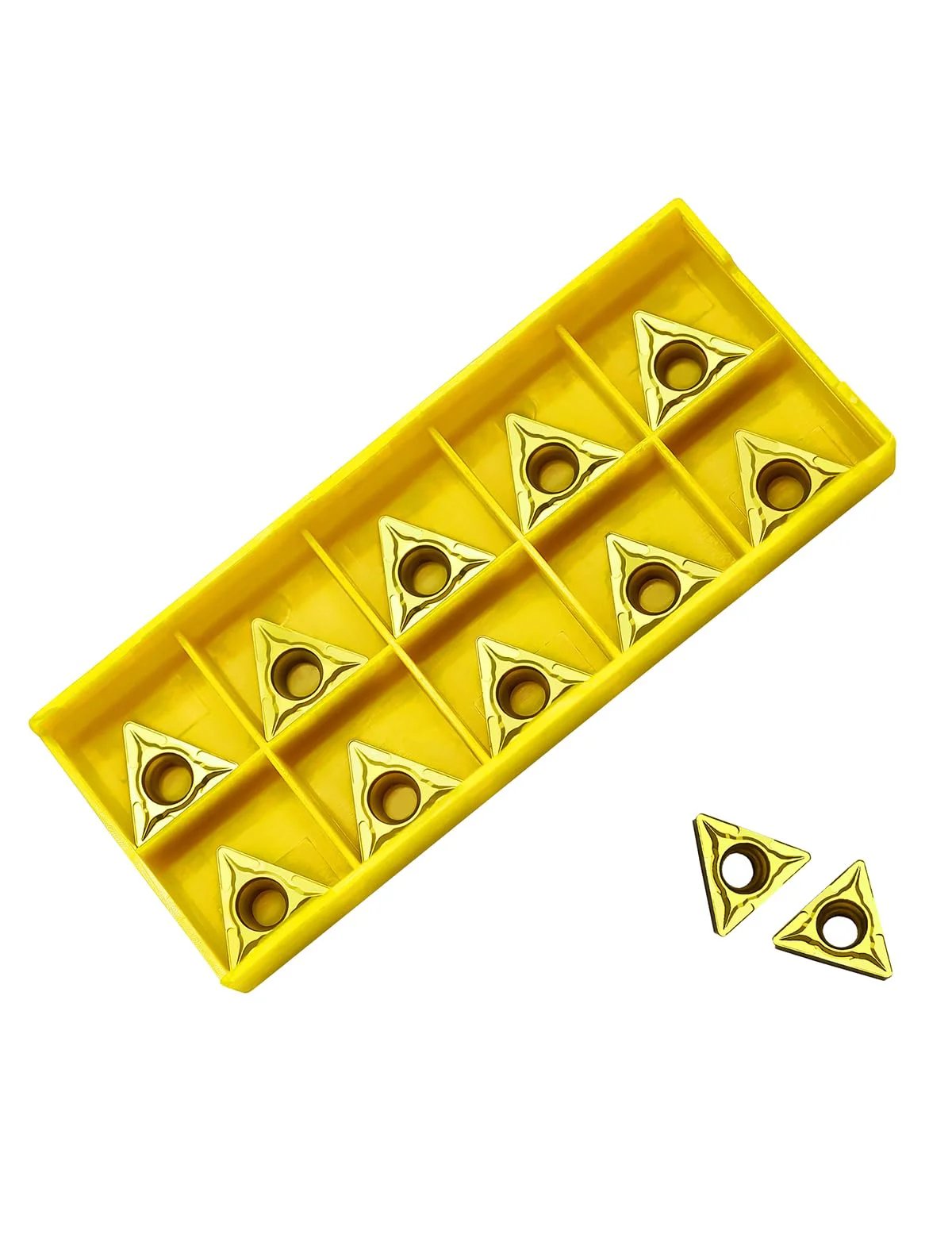 10 Piece Pro Grade Carbide Turning Inserts TCMT16T308 Lathe Tools Indexable Replacement For Precision Machining In Steel Stainless Iron And Cast Iron Workpieces