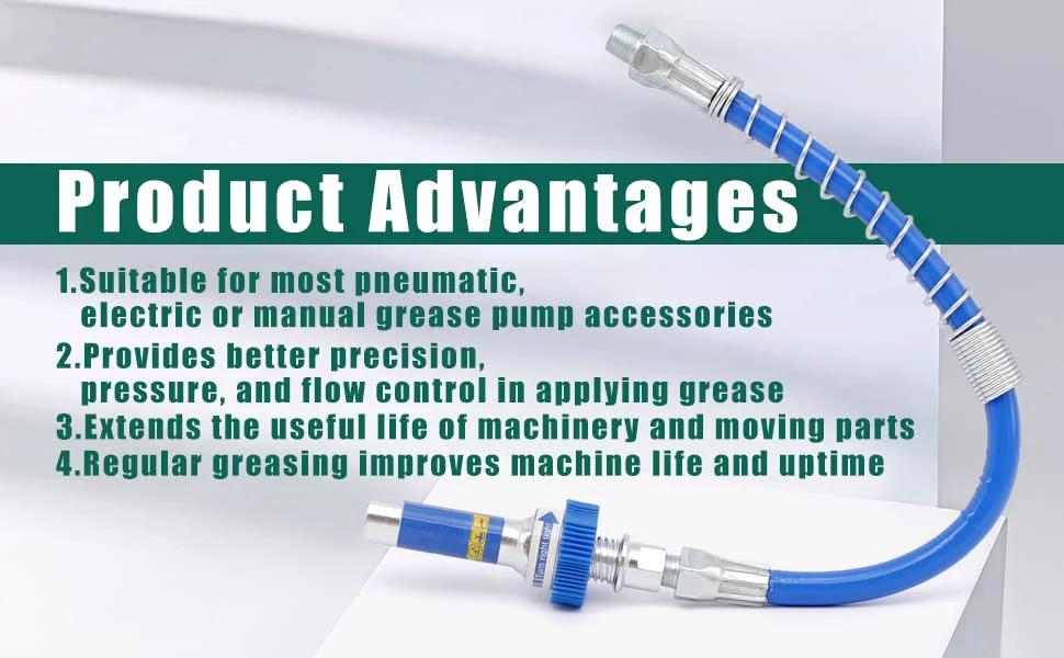 Heavy Duty Lock On High Pressure Grease Coupler for All Grease Guns with 10th Generation Fit Clamp Type Grease Gun Fittings