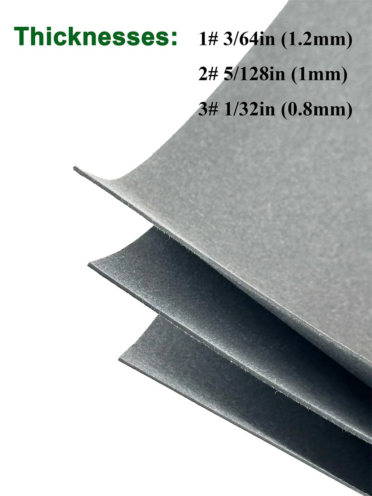 Non Asbestos Gasket Paper Sheets High Temp Oil Resistant DIY Sealing Kit, three sheets in varying thicknesses 0.8mm, 1.0mm, 1.2mm