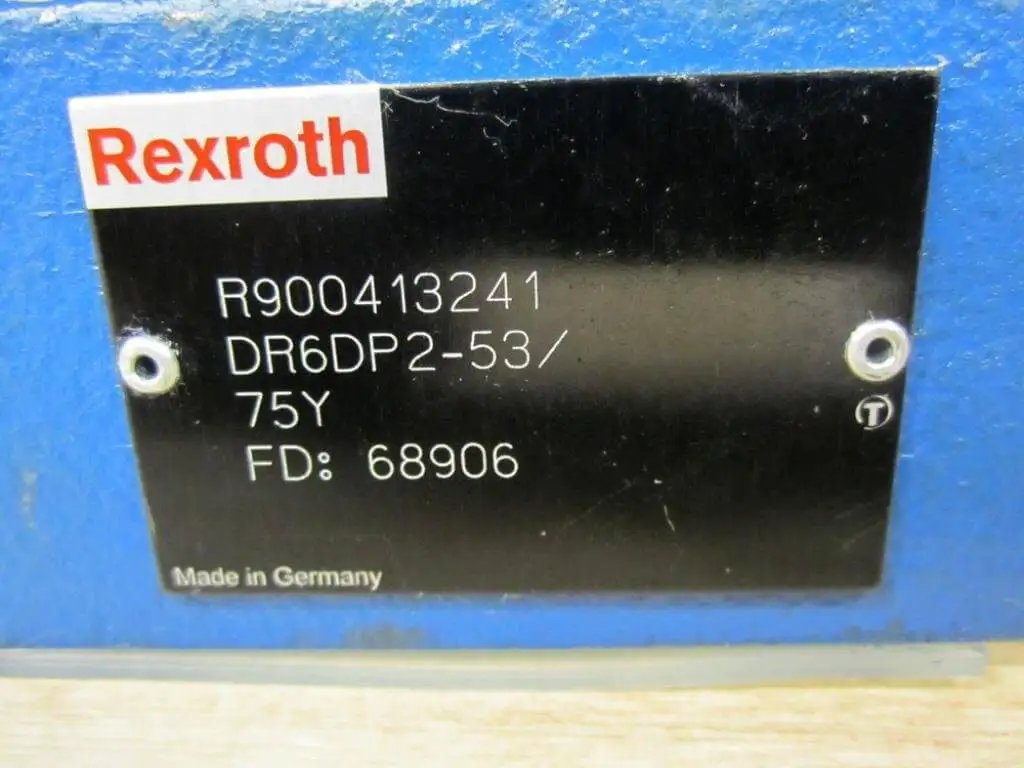 Label of DR6DP2-53/75Y Pressure Reducing Valve Single Unit Direct Operated Size 6