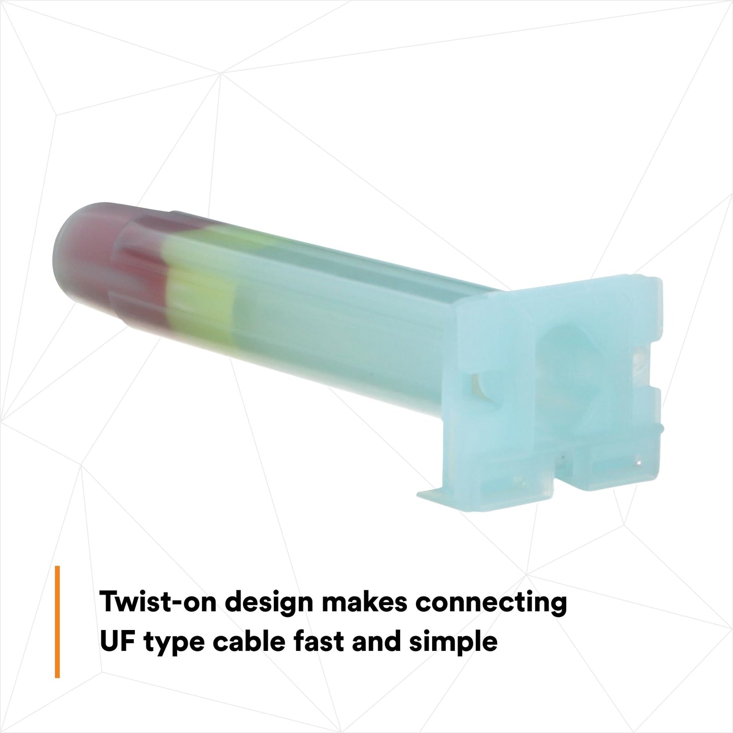 Direct Bury Splice Kit For UF Cable DBR Y6 18-10 AWG with UV resistant flame retardant insulation and steel spring.