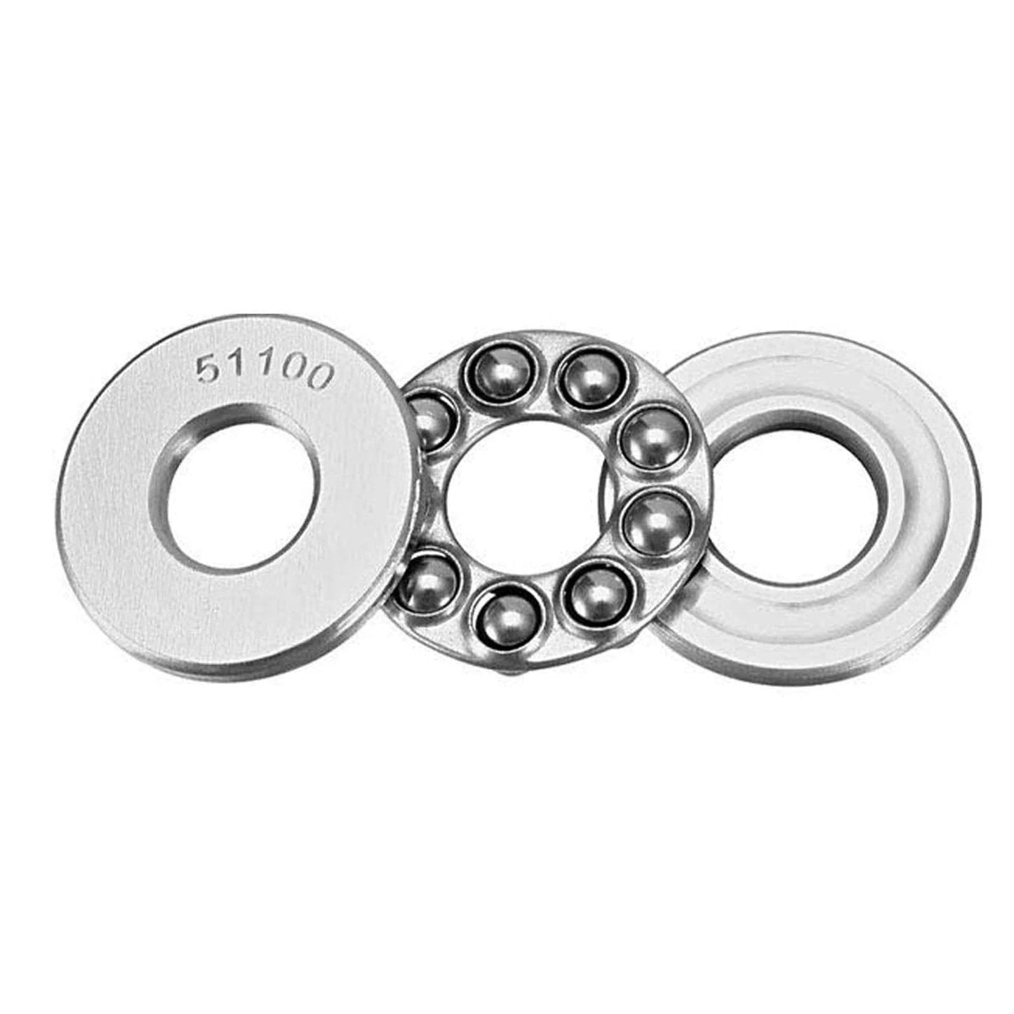 5 Pack 51100 Thrust Ball Bearings 10x24x9mm Bearing Steel With Steel Cage Single Row Built Tough Wear Resistant High Temp Bearings For Oven Turntables Pumps Jacks Motors Machines And Automobiles