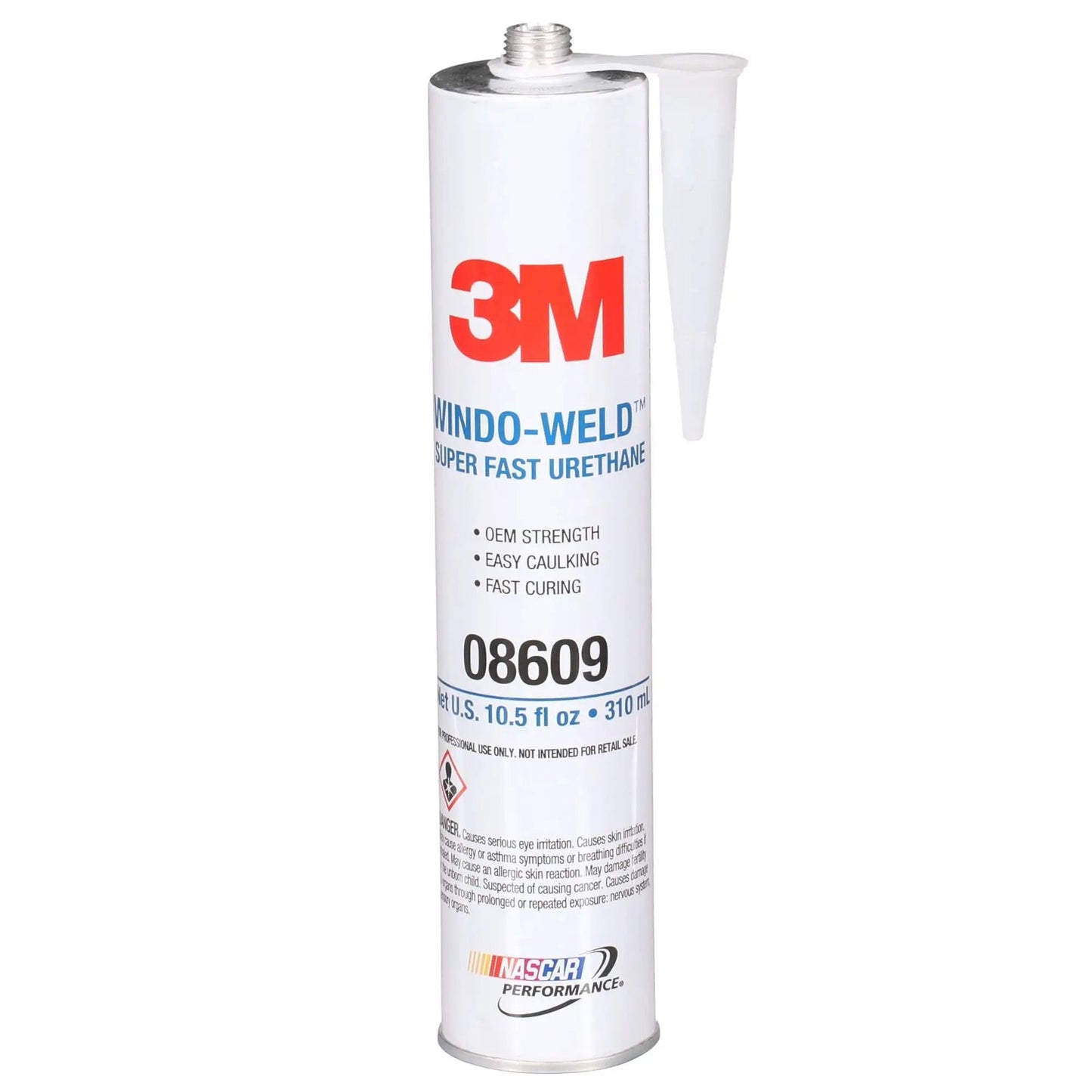 Window-Weld Super Fast Urethane Black Cartridge 10.5 fl oz (311 mL), 5 Pack, automotive adhesive sealant front view