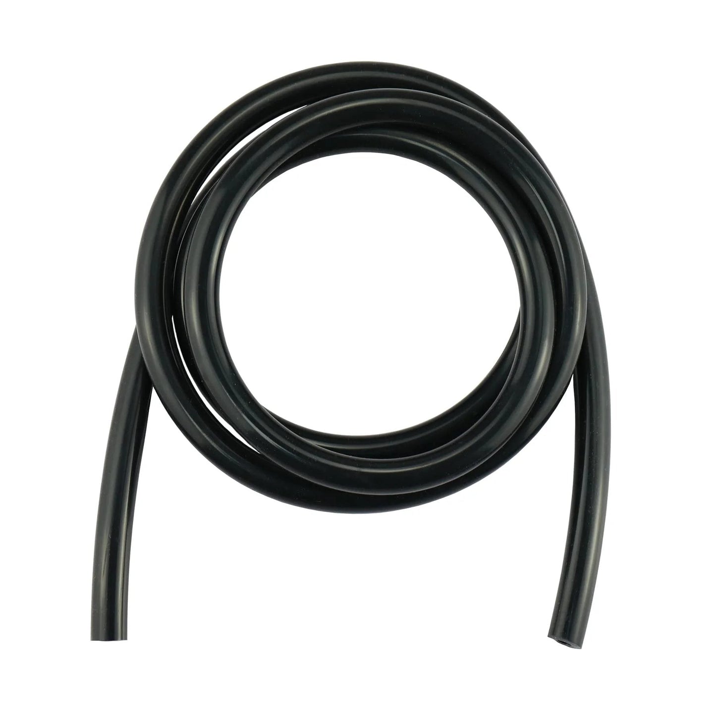 5 Feet Long 5 Mm ID High Temperature Silicone Vacuum Tubing Hose Black Beefy Reinforced For Air And Fluids, 43 PSI Working Pressure, Burst 100 PSI At High Temp And 130 PSI At Room Temp, Temp Range Minus Forty Fahrenheit To Four Hundred Twenty Eight